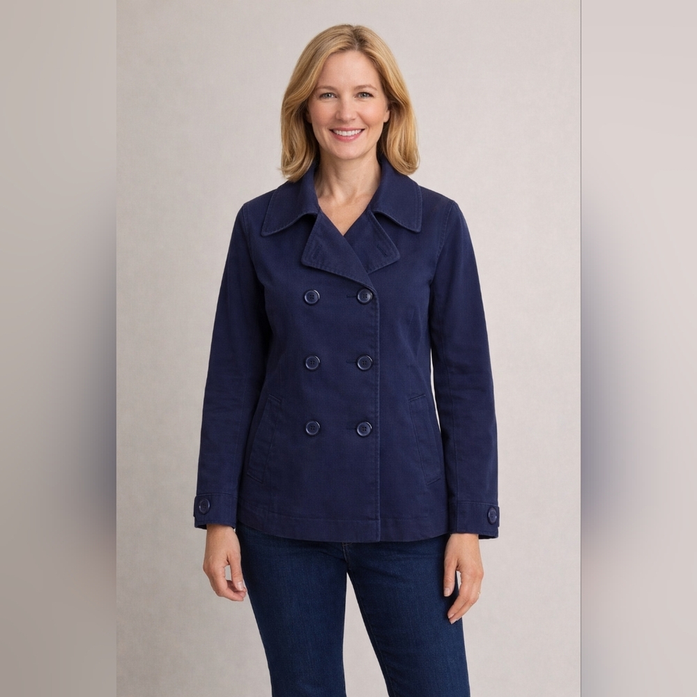 H&M Navy Blue Pea Coat